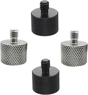 MINAOLULUS 4Pcs Tripod Adapter to Mic Stand Adapter for Microphone and Camera Accessories Durable Precision Crafted Screw for Easy Installation Stands and Monitors