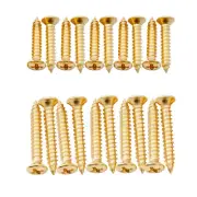 Musiclily Ultra Gold 2.5mm Stainless Steel Countersunk Pickup Ring Screws Set