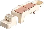 Shampoo Salon Seat,Household Portable Shampoo Chair,with Shampoo Basin and Ottoman,Suitable for Bathroom and Toilet,Can Bear 70kg(Color1)