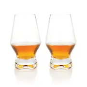 Viski Footed Crystal Scotch Glasses Set of 2