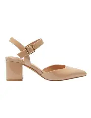 [Sandler] Ingrid Heeled Shoes in Nude Patent
