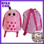 BOBA BUBBLE DRINK 背包 BOBA BUBBLE 飲料兒童角色 BOBA SLING BAG