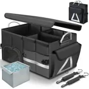 Car Trunk Organizer, Multi Compartment Organizer with Waterproof Bag, Non Slip
