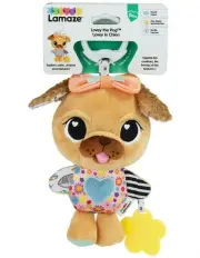 [LAMAZE] Lovely The Pug Clip & Go Plush Sensory Soft Play Toy