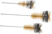 YOSADIER 3Pcs Test Tube Brush Laboratory Cleaning Brushes for Flasks Cylinders and Beakers Unique Bristle Design for Gentle Thorough Cleaning of Bottles