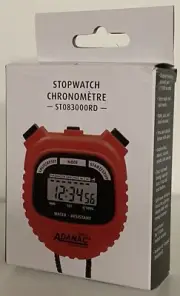 Marathon Adanac 3000 Digital Stopwatch Brand New in Box - Sports Coach - RED
