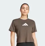 NEW Adidas Women’s Small Train Essentials Big Logo Performance Training Tee $119