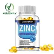 Zinc Capsules 50mg - Immune System Booster & Support, Hair, Skin & Nail Health