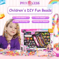在飛比找蝦皮購物優惠-新款玩具diy串珠編髮器女孩過家家創意串珠發手鍊玩具假髮梳妝