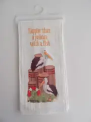 CJ Bella Co. 27"x27" Flour Sack Towel - Pelican Happier