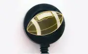 FOOTBALL Retractable ID Badge Reel Key Card Holder Security Sports FREE SHIP