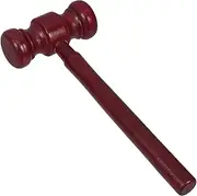 TEHAUX Wooden Judge Gavel for Mini Role Play Hammer Educational Tool for Law Learning and Justice Development Natural Construction