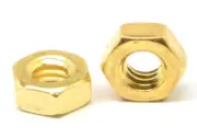 #5-40 Coarse Thread Hex Machine Screw Nut Brass