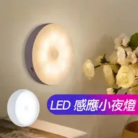 在飛比找蝦皮商城優惠-台灣現貨 圓形磁吸小夜燈 停電應急燈 LED感應燈 照明燈床