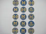 #2 Michigan go blue buttons flat backs or pin badges cabochons embellish magnets