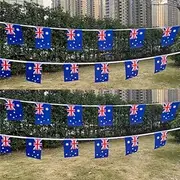 Australian Flag, Aussie Australia Day, Bumper Stickers, Handheld Wavers, Heavy Duty Flags, Outdoor Decorations (Australia Bunting Flag - 20pcs)