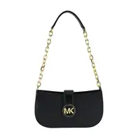 在飛比找momo購物網優惠-【Michael Kors】CARMEN 金字LOGO釦式肩