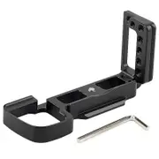 Aluminum Quick Release Plate Vertical Shooting L Bracket for Sony A6400 Mirrorless Camera NO.3086