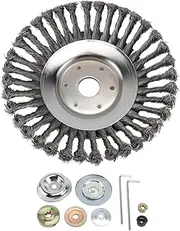 TOGEVAL 1set Steel Wire Wheel Trimmer Adapter Kit Efficient Weeding and Grass Cutting Tool for Outdoor Gardens Compatible Trimmer Models