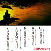 2# - 12# Fishing Snap Connector Heavy Duty Ball Rolling Swivel Bearing Barrel