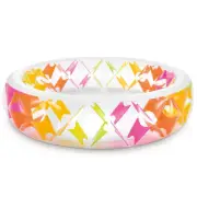 Intex Round 2.29m Swin Center Pinwheel Inflatable/Kids Swimming Pool Outdoors 6+
