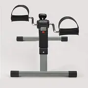 Folding Mini Exercise Bike Portable Home Pedal Exerciser Rehabilitation Training Machine (Color : Gray)