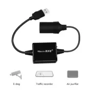 USB 5V Male to 12V Car Cigarette Socket Female Converter USB Port