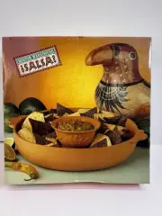 Boston Warehouse Salsa Terra Cotta Chip & Dip Bowl, 3 piece set