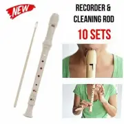 10x 8-hole Instrument Music Recorder Soprano Descant Cleaning Rod Musical Toy