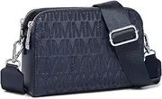 [MKP COLLECTION] Crossbody Bags for Women Small Shoulder Purses with Adjustable Wide Strap, Triple Zip Design