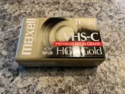 Maxell VHS-C HGX-Gold TC-30 Blank Camcorder Video Cassette-Factory Sealed CS6
