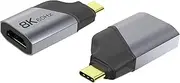 PremiumCord 8K USB-C to HDMI Adapter M/F, HDMI 2.1, UHD 8K 4320p 60Hz, 4K 2160p 144Hz, HDR10+, HDCP 2.3, 48 Gbps, Aluminium Housing, Space Grey