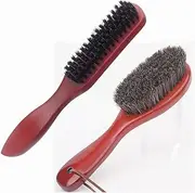 2Pcs Bristle Hair Brush Slick Back Boar Brush,Boar Teasing Training