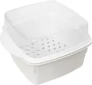 Microwave Steamer - Steamer For Microwave Cooking | Kitchen Microwave Steamer | Microwave Cooker, Microwave Bowls, Microwave Cookware, Versatile Food Container For Vegetables Fish Prep Meal