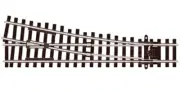 Peco SL-U1291 TT Code 55 Nickel Silver Rail Right Hand Small Radius Turnout