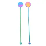 2 Pcs Stirrers Cocktail Shaker Stirring Rod Mixing Spoons Paint Sticks