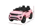 Kids Ride On Car Licensed Land Rover 12V Electric Car Toys Battery Remote Pink