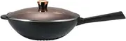 Aluminium Alloy Non-Stick Frying Pan Less Fume Household Frying Pan Induction Cooker Gas Universal