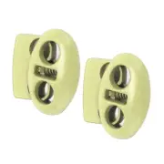30pcs Spring Cord Lock Spring Toggle Stopper Tools For Shoelace Clothing (Green)