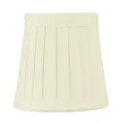 3x4x4 Egg Shell Pleated Clip-on Candelabra Lampshade
