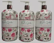BAYLIS & HARDING ROYAL GARDEN, ROSE, POPPY, VANILLA BODY WASH 3 X 500ML