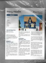 mary maxim~Blue House ~Plastic Canvas Kit # 19705
