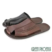 在飛比找ETMall東森購物網優惠-GREEN PHOENIX 男 穆勒鞋 半拖鞋 張菲鞋 包頭