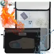2000°F Fireproof Document Bag Large Waterproof Money Cash Safe Storage Pouch