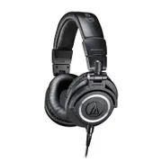 Audio-Technica ATH-M50x Studio Monitor Over-Ear Headphones (Black)