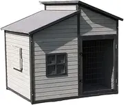 Dog Cage Heavy Duty Dog Crate Outdoor Courtyard Dog House Kennel Dog cage Dog House Dog Large and Medium-Sized Dog Villa Door Dog Crate Dog Kennels and Crates (Size : Small)