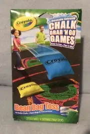 Crayola Bean Bag Toss Chalk Grab N Go Games New