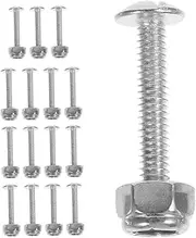 OHPHCALL 16pcs Foosball Table Accessories: Metal Screws and Nuts Set Practical Replacement Parts for Tabletop Soccer Game Ideal for Home and Game Room