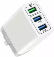 30W 3 USB Port Fast Wall Charger With Au Plug adapter For Smartphone & Tablets