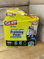 Glad for Pets Activated Carbon Puppy Training Pads | Giant 100 Count